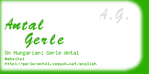 antal gerle business card